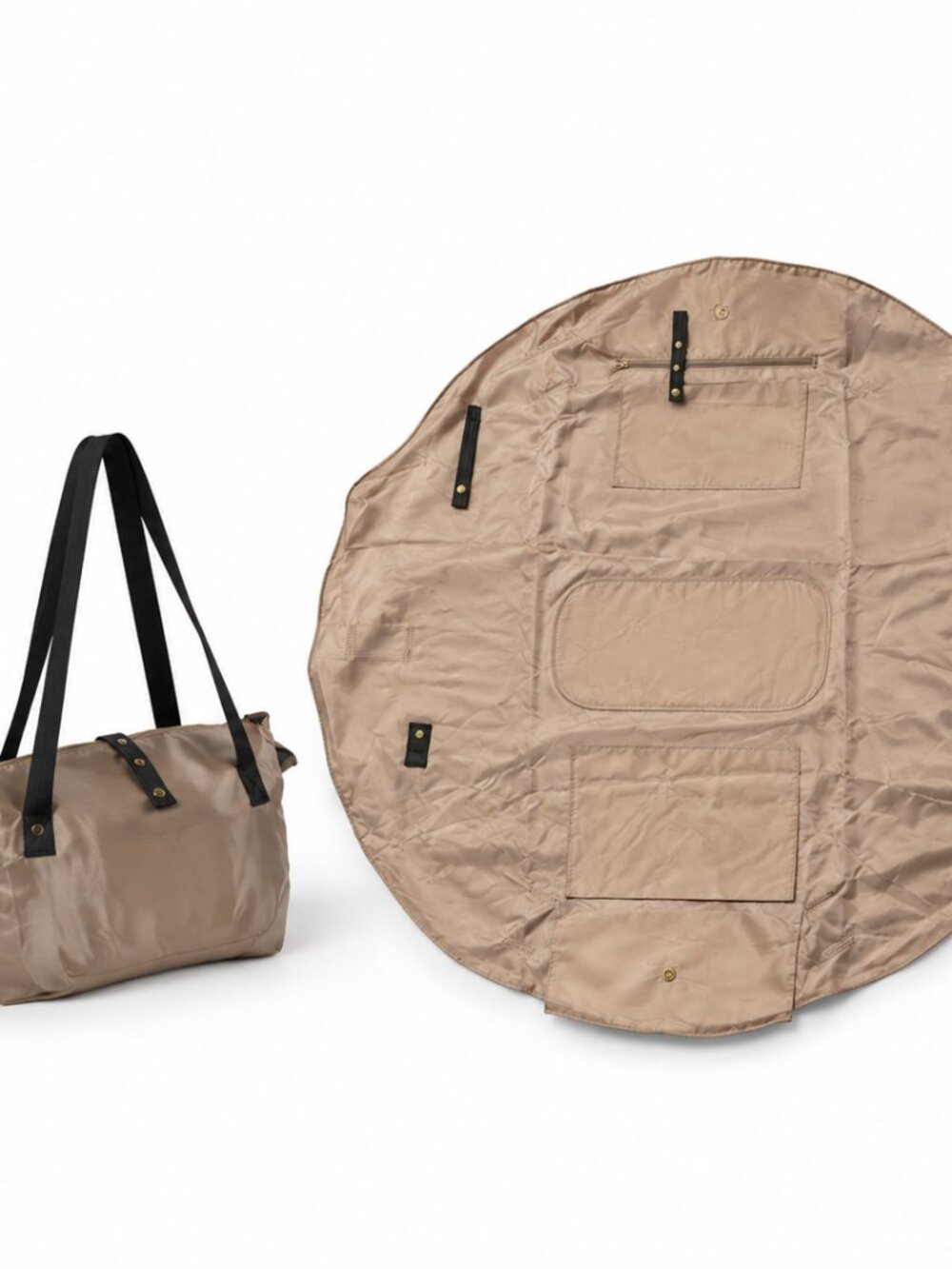 North Route One-Pull Transform Tote Bag – Water-Resistant Black